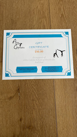 $50 Gift Certificate - Aspire Gymnastics