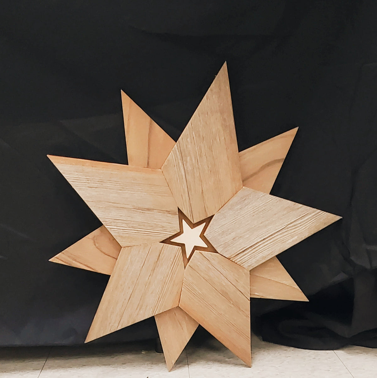 Wooden Star Wall Accent