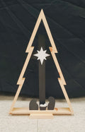 Wooden Christmas Tree Decor