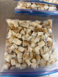 Frozen, Blanched, Chopped Potatoes