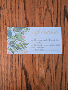 $100 Grimsby Soil and Mulch Gift Certificate (10)