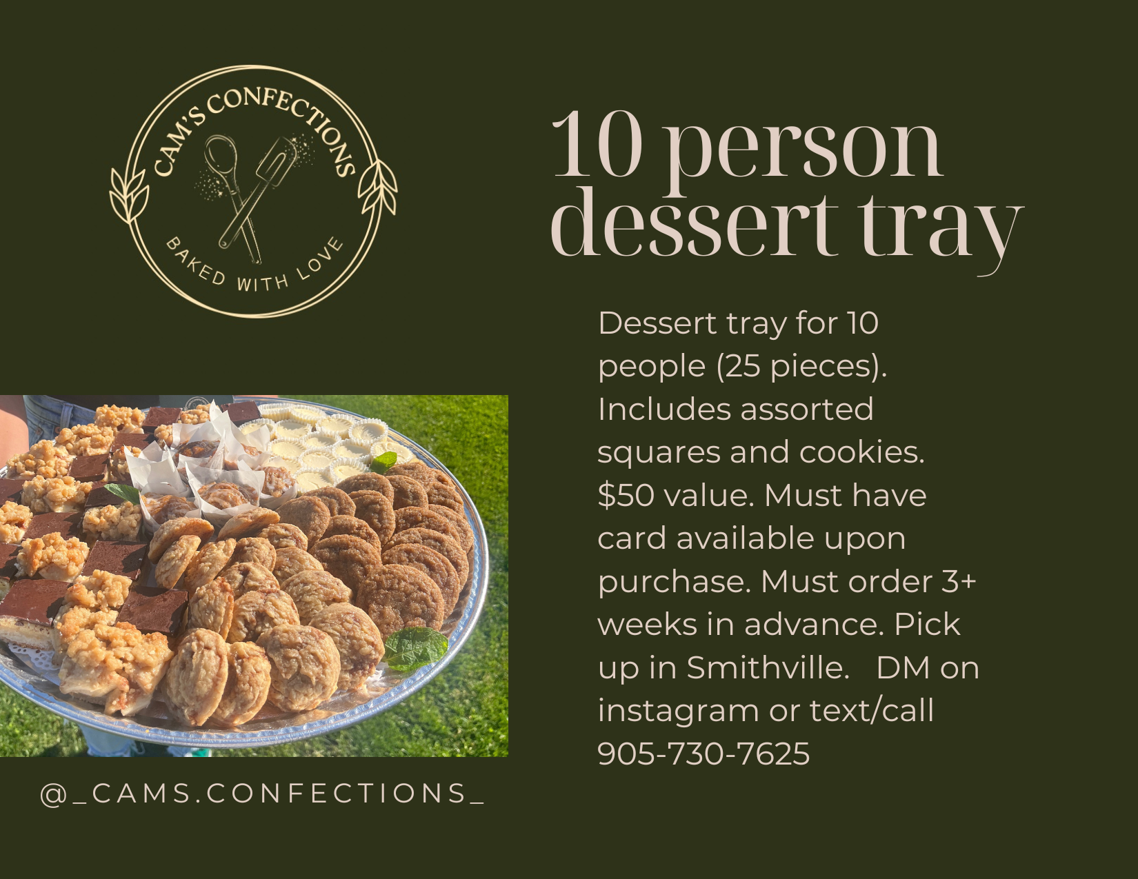 10 Person Dessert Tray