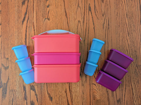 12-pc Pack N' Carry Tupperware Set