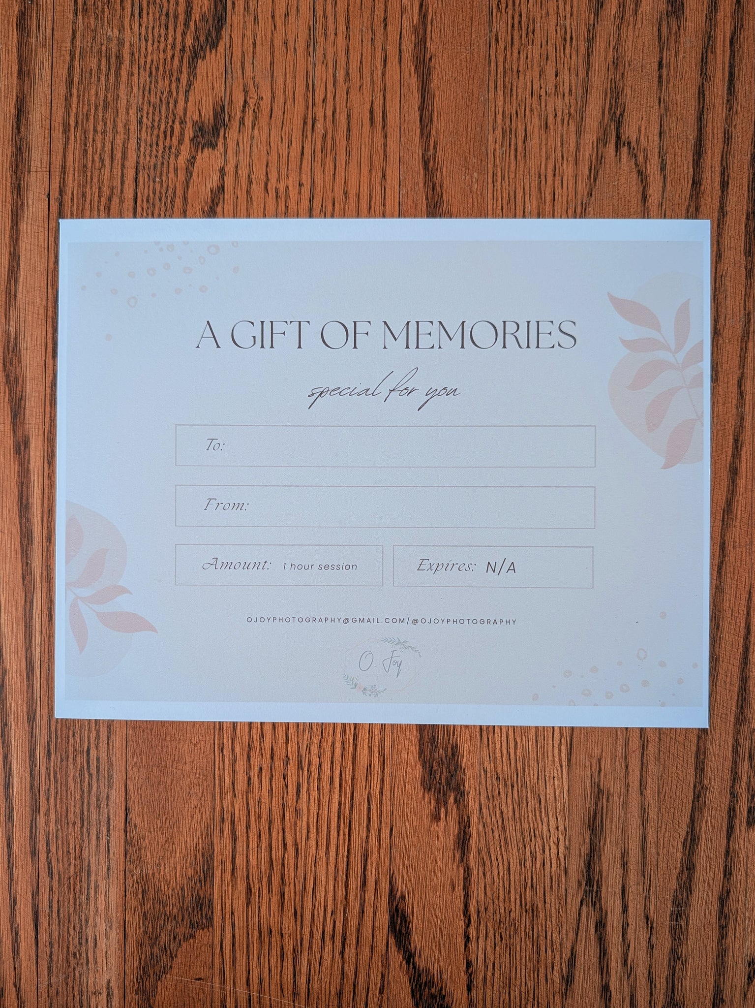 1 hour Portrait Photography Session