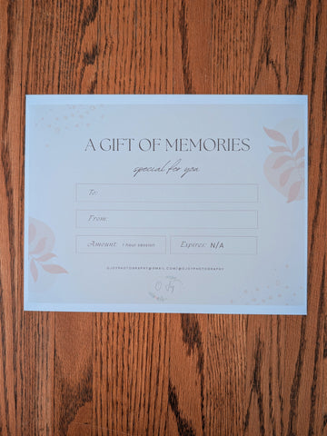 1 hour Portrait Photography Session