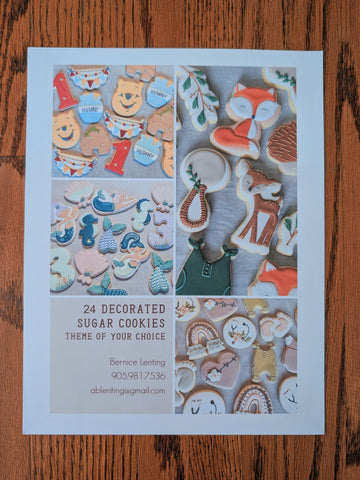 24 Decorated Sugar Cookies