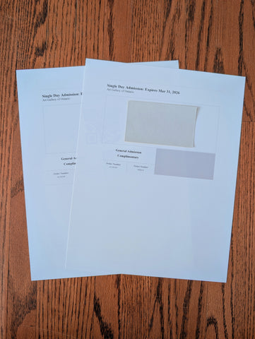 2 Art Gallery of Ontario tickets (1) ($60 value)