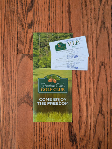 2 passes for 18 hole golf - Freedom Oak's Golf Club