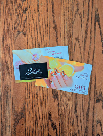 $30 Spa Gift Card - Satori Spa and Nails