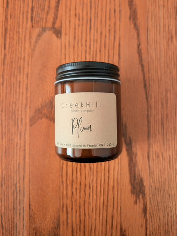 8-oz Plum Scented Candle