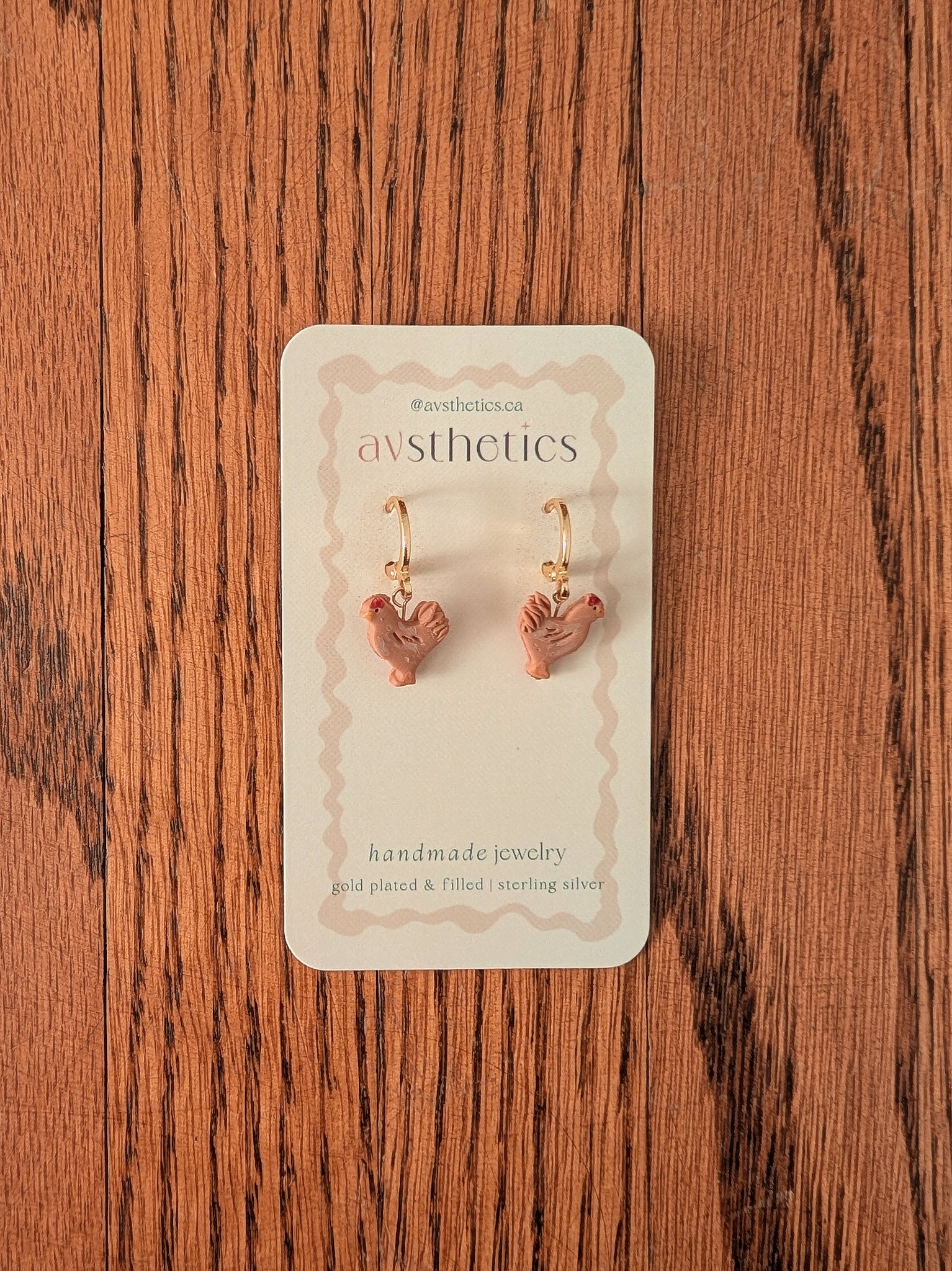 Chicken Dangle Earrings