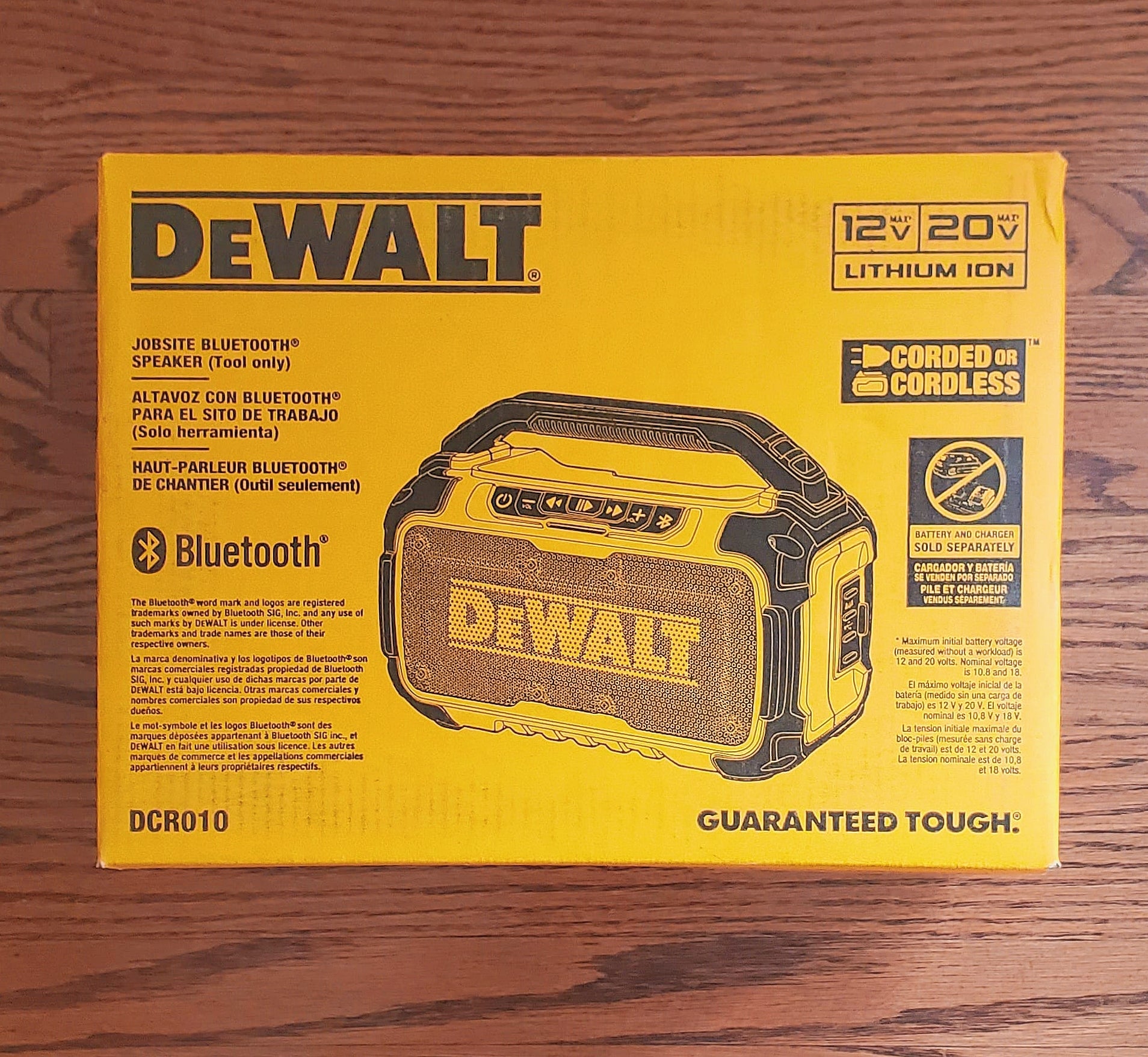 DeWalt Bluetooth Jobsite Speaker