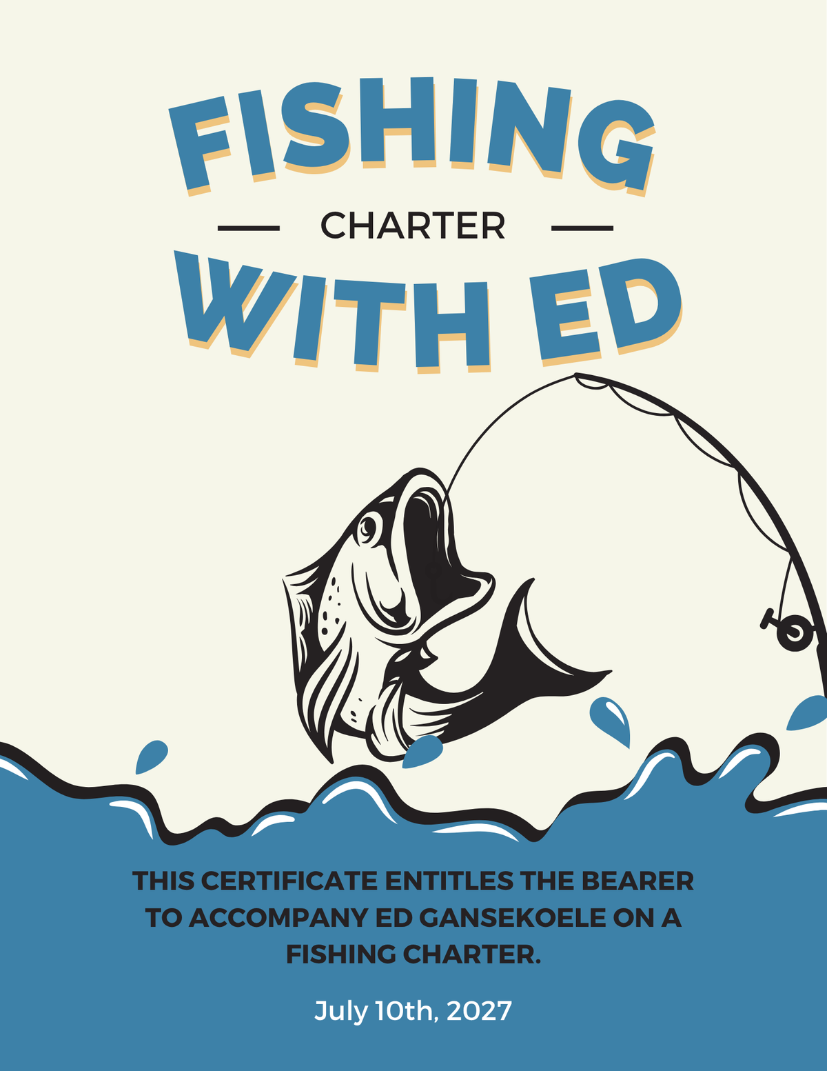 Ed Gansekoele Fishing Charter