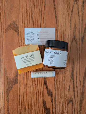 Fall Scented Soap and Tallow and Lip Balm bundle