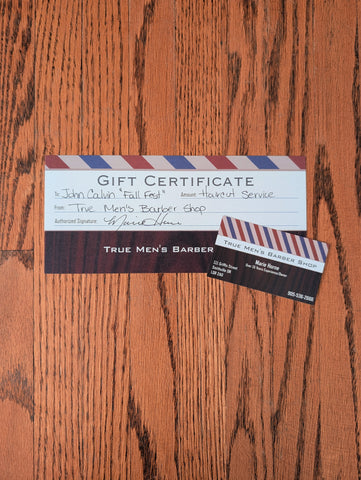 Haircut gift certificate (1)