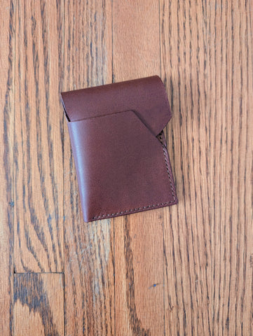 Handmade Brown Leather Card Wallet