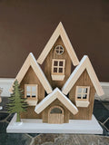 Wooden Christmas Village Decor (1)