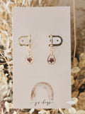 Floral Polymer Clay Tear Drop Earrings