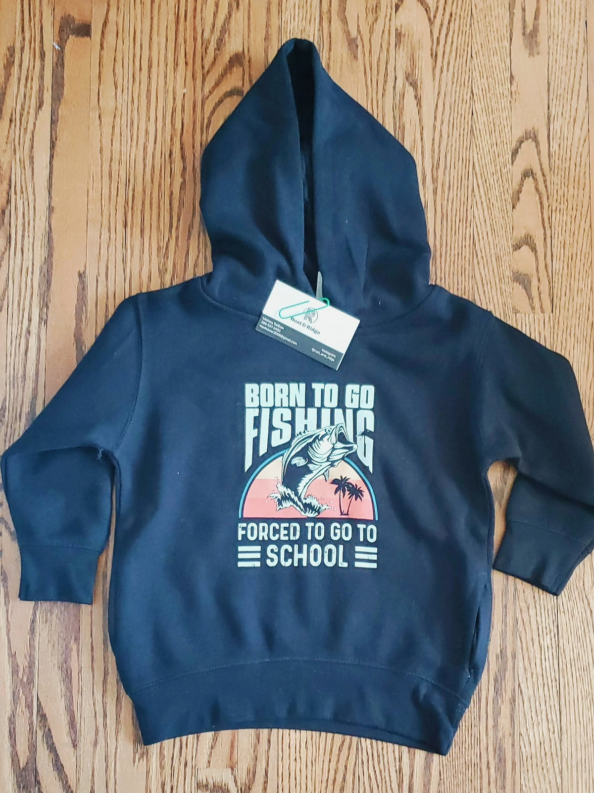 "Born To Go Fishing" Children's Hoodie