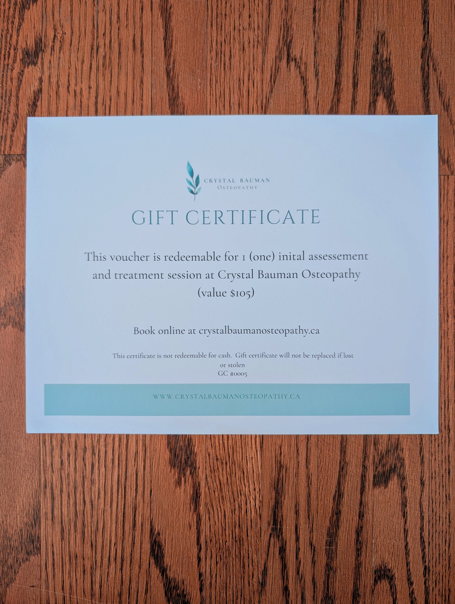 Initial Osteopathic Assessment and Treatment