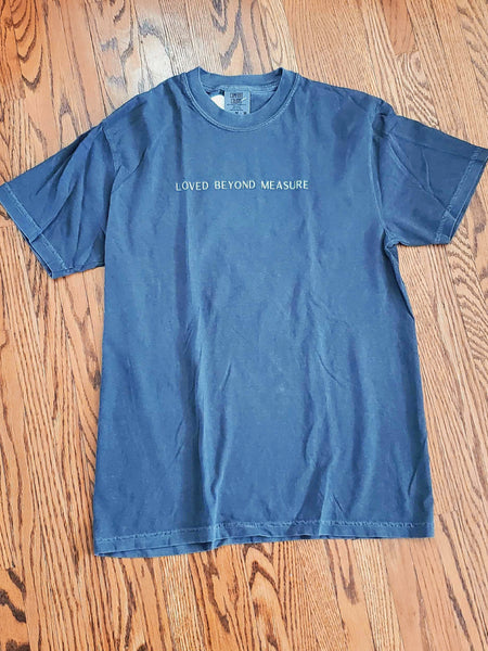 Loved Beyond Measure T-shirt and pink hat