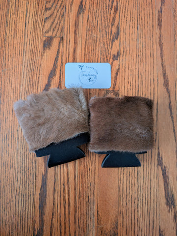 Mink Beer Koozies x2 (light)