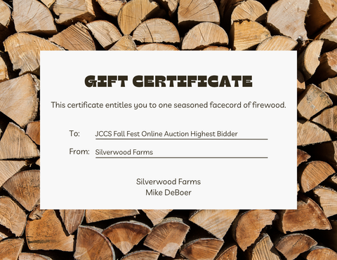One Facecord of Firewood - Silverwood Farms