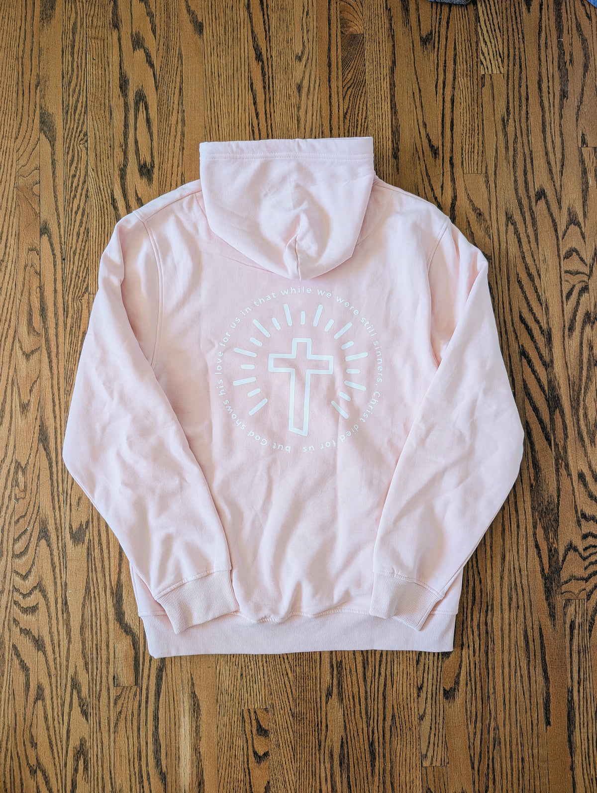 Pink Romans 8 Hoodie