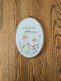 Embroidered Wildflowers Hoop