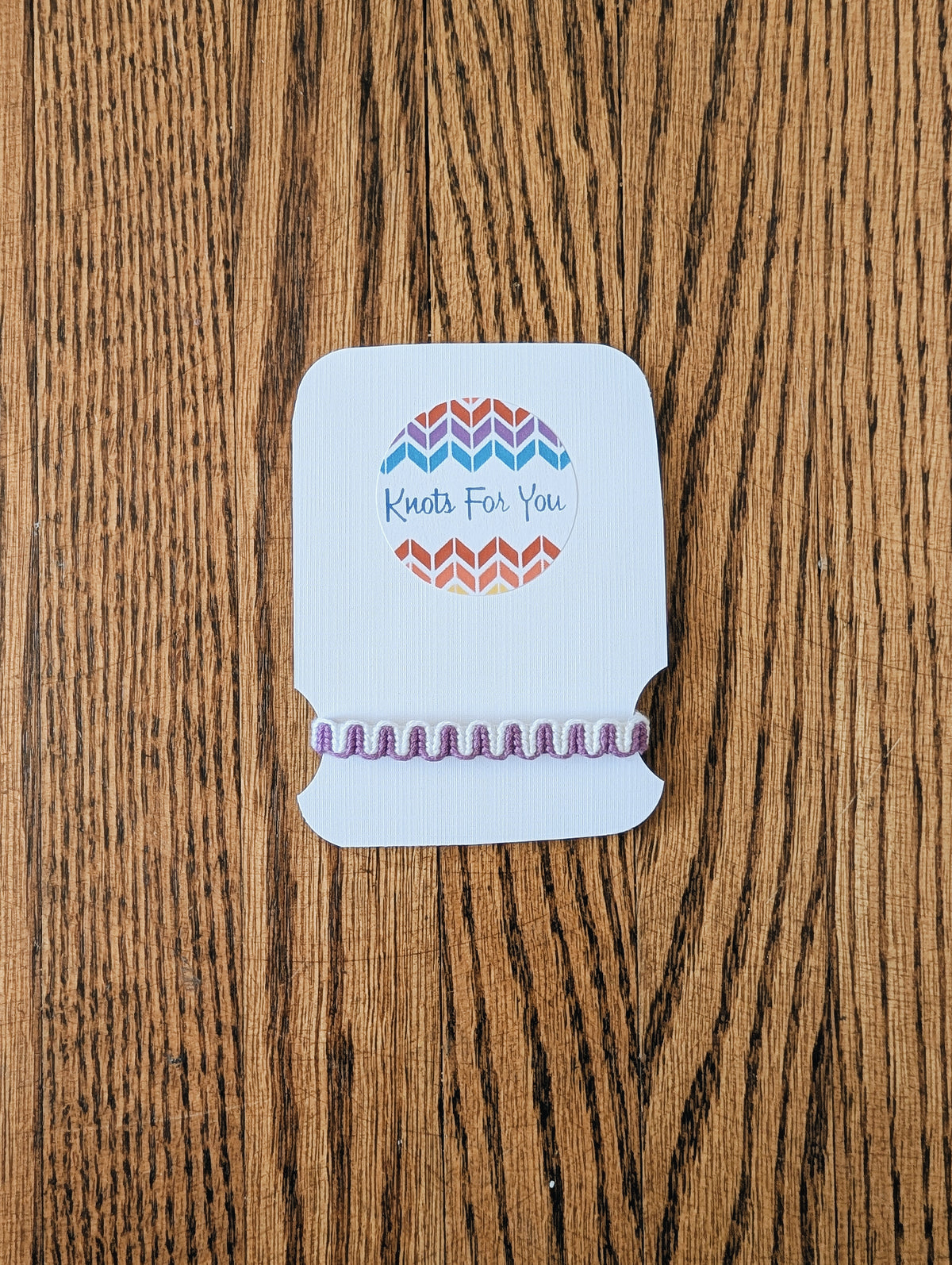 Purple & White Child's Bracelet