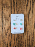 3 Pack Stud Earrings