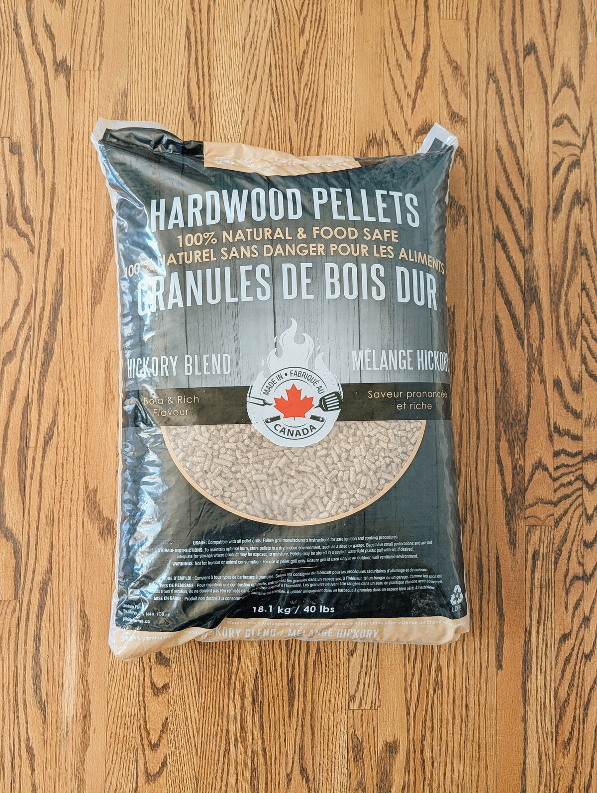 40lb bag of Hickory Smoker Pellets