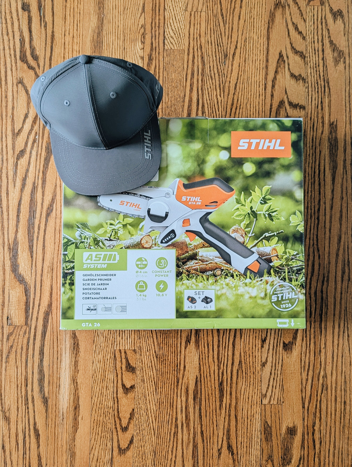 Stihl Garden Pruner and Hat