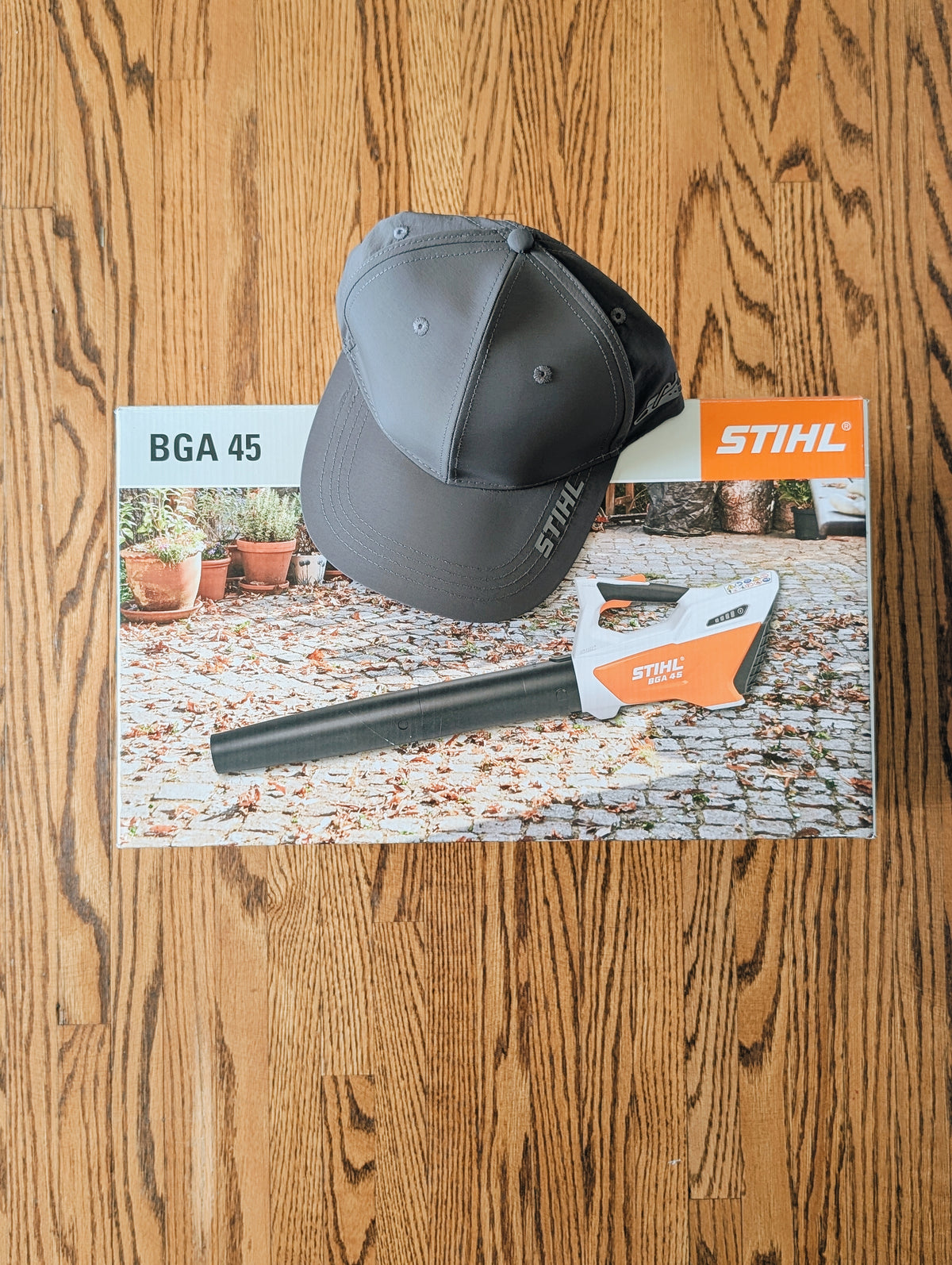 Stihl Cordless Blower and Hat