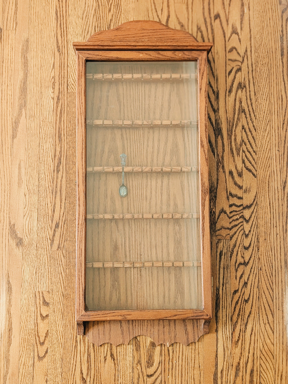 Vintage Teaspoon Display Case