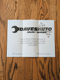 Dave's Auto Oil Change (up to $100 Value) (2)