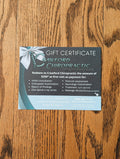 $250 Chiropractic Gift Certificate