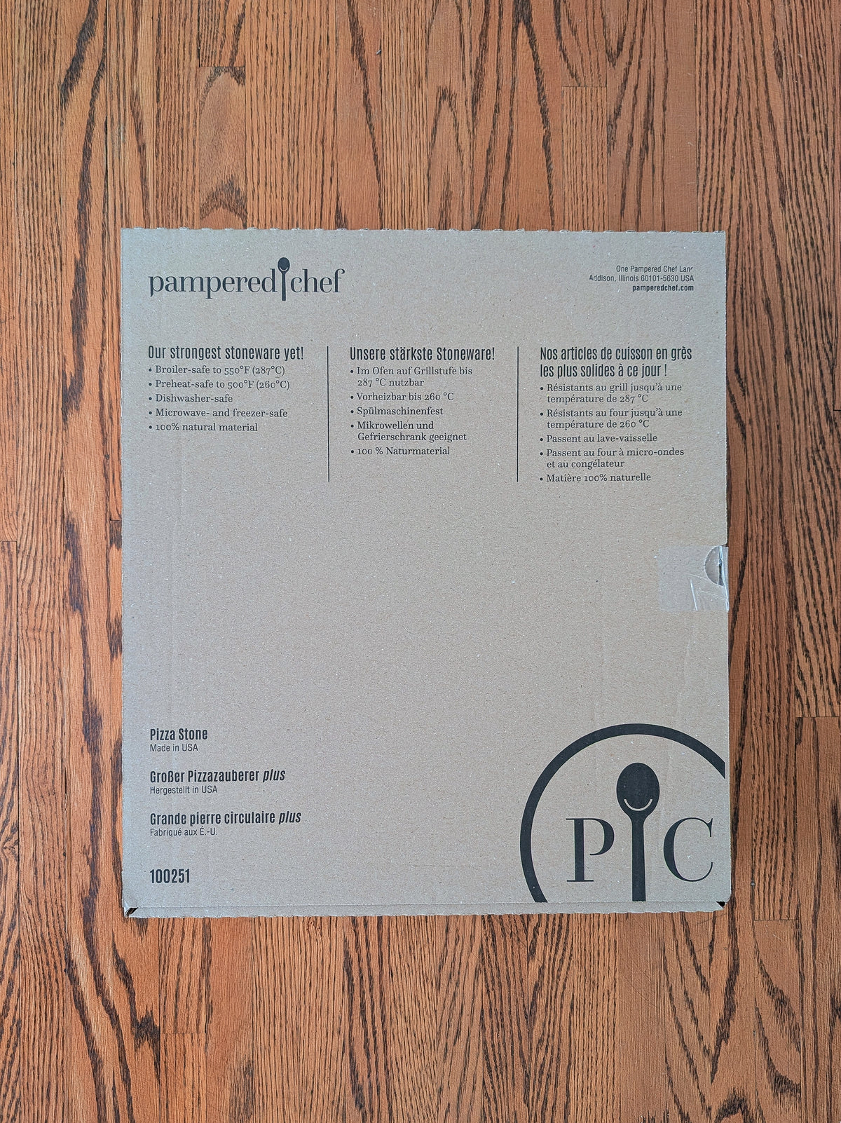 Pampered Chef Pizza Stone