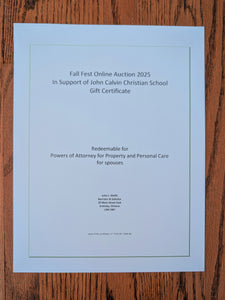 Powers of Attorney for Property and Personal Care x2 - John Wolfe