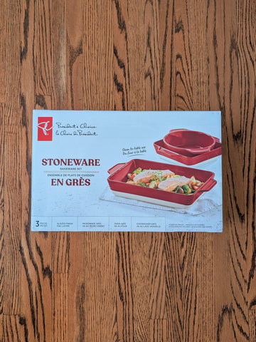 Red PC Stoneware Bake set