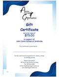 $75 Aspire Gymnastics Gift Certificate