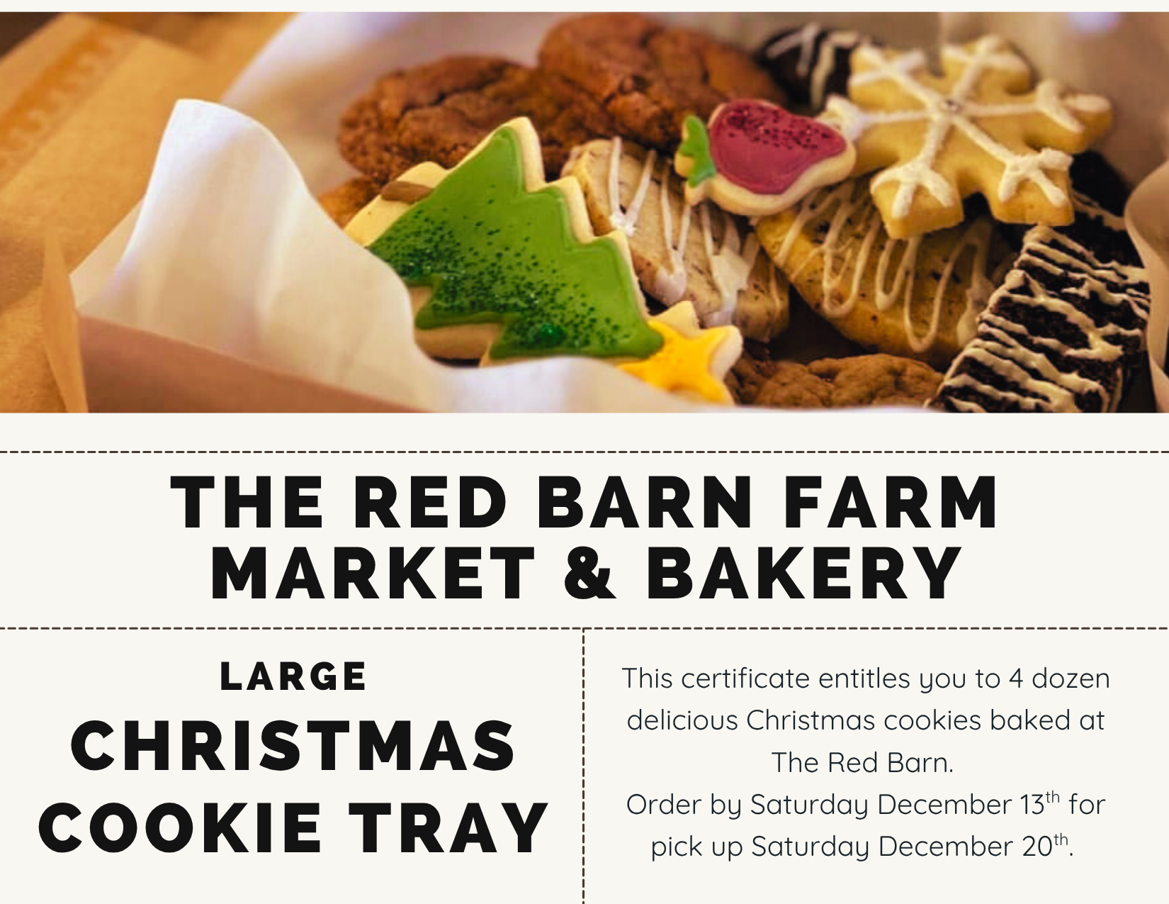 The Red Barn Large Cookie Tray Certificate (1)