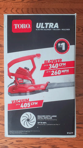 Toro Electric Blower, Vacuum and Mulcher