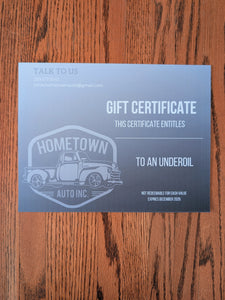 Underoil - value $120 (1)