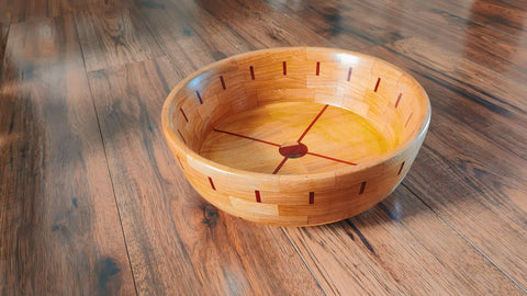 Wooden Bowl with Design