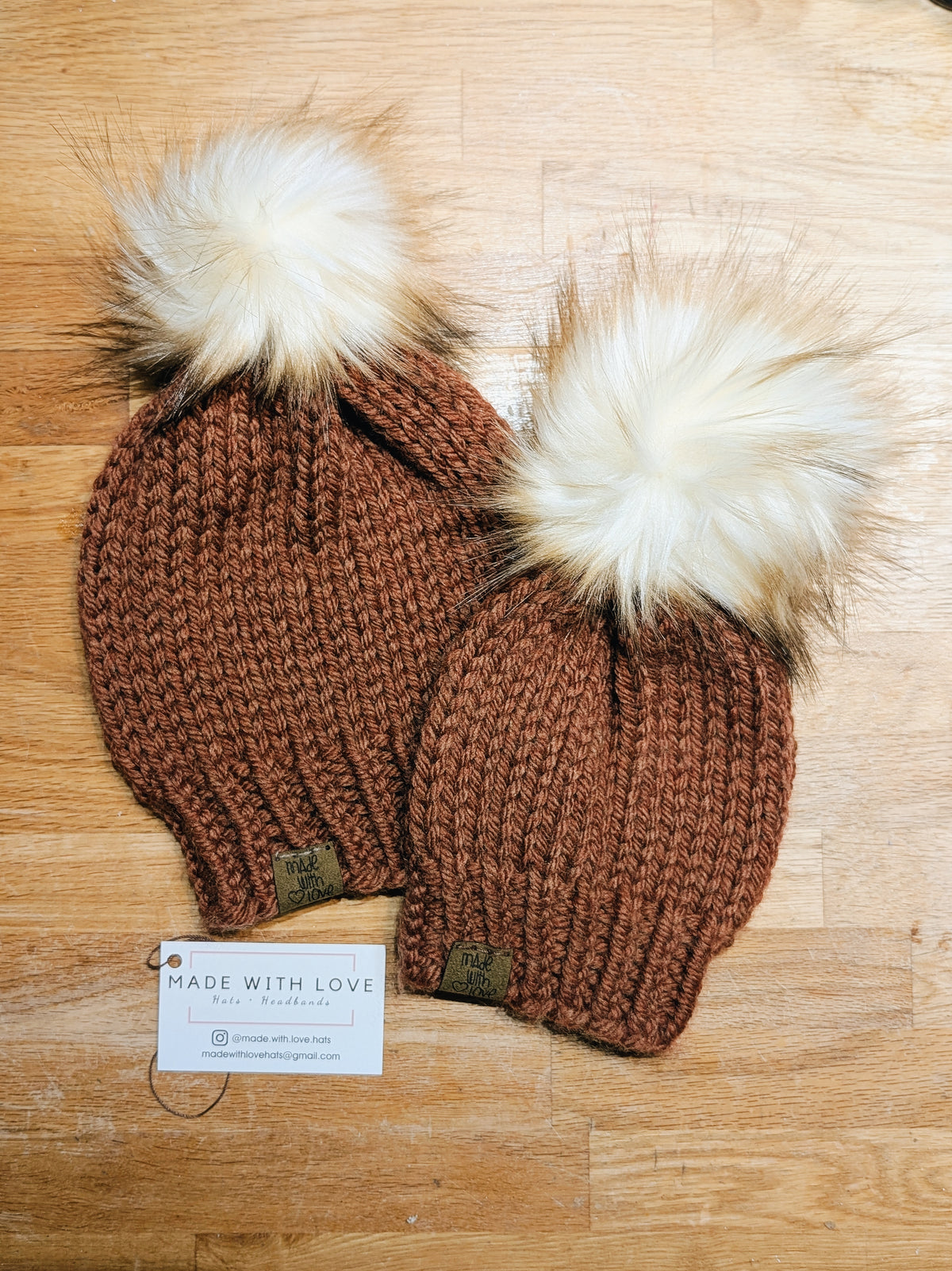 Mom & Baby Knit Hat Bundle